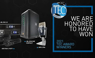 <b>2021 NAMM Show | JBL & AKG 榮摘技術成就與創新大獎！</b>